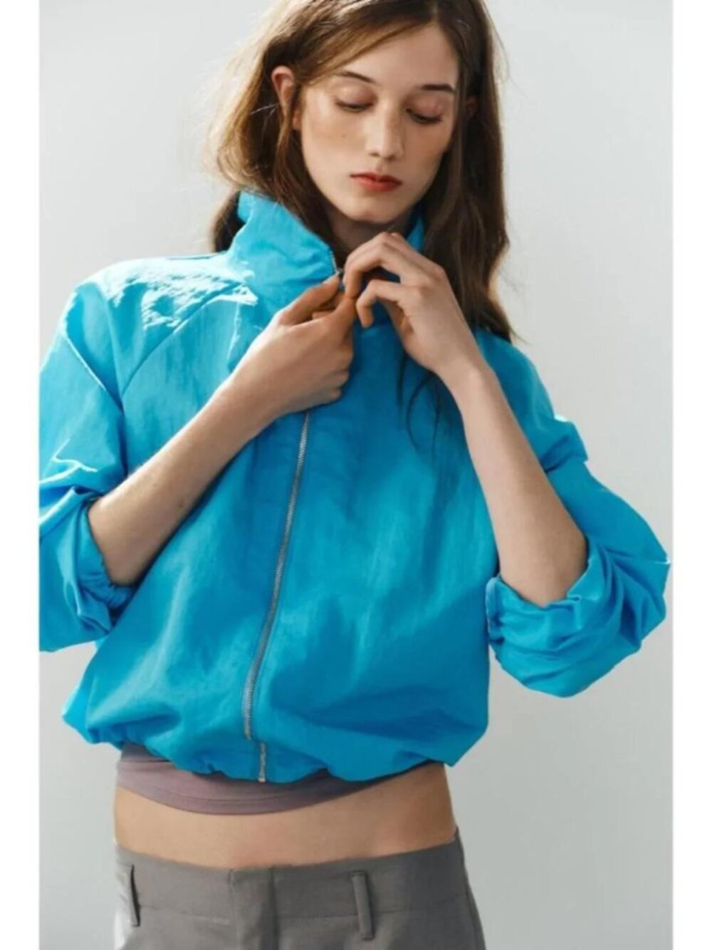 ZARA TECHNICAL FABRIC ZIP JACKET 4749/724/483